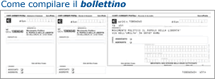 Come compilare il bollettino