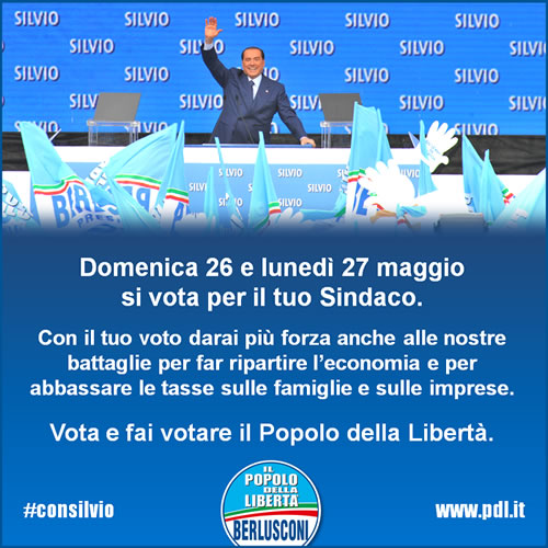 vota e fai votare il Popolo della Libertà